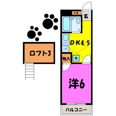 ドルフィン鼻高（高崎市鼻高町）の物件間取画像